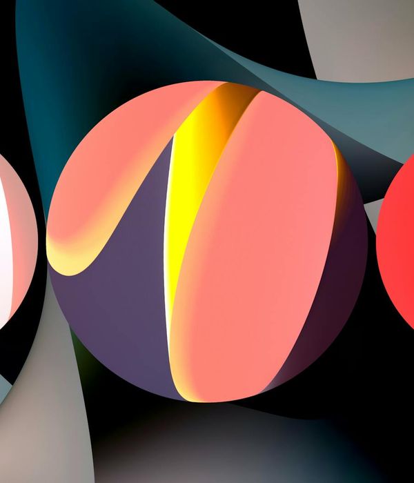 Abstract composition representing digital balance and healthy visual habits